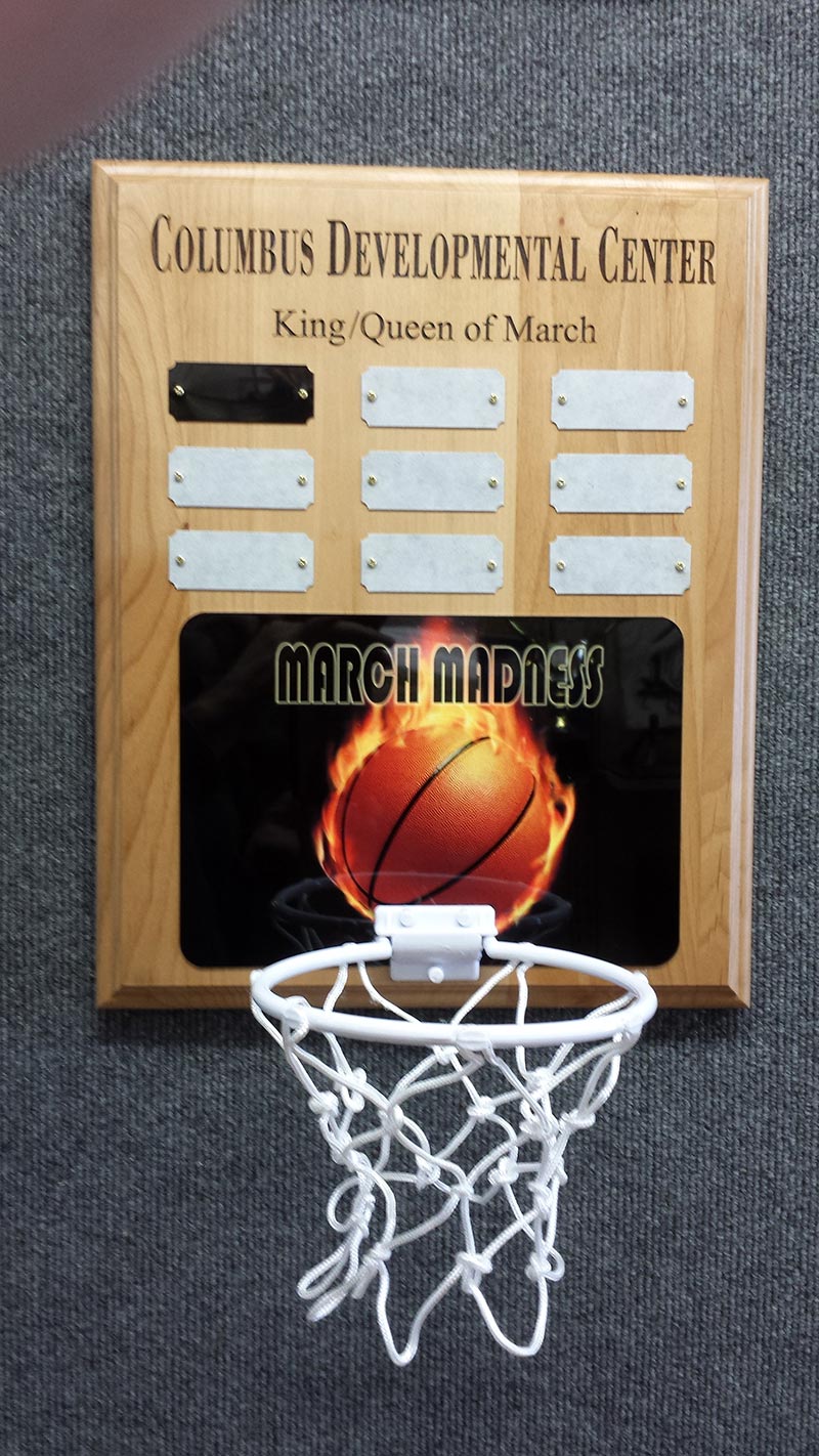 Custom Basketball Plaque