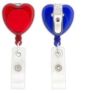 Heart Badge Reel with Swivel Clip – Ryder Engraving