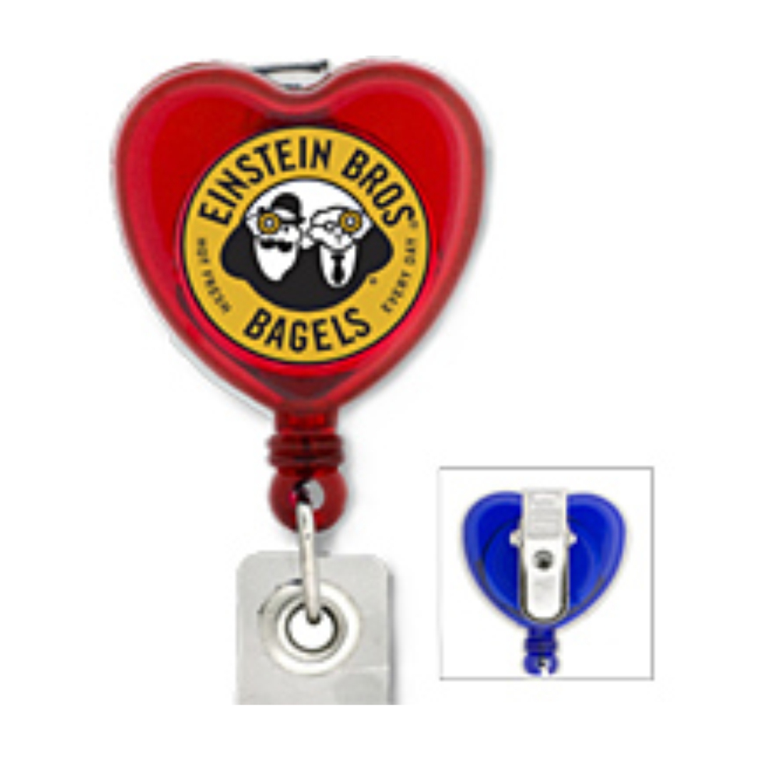 Heart Custom Badge Reel – Ryder Engraving