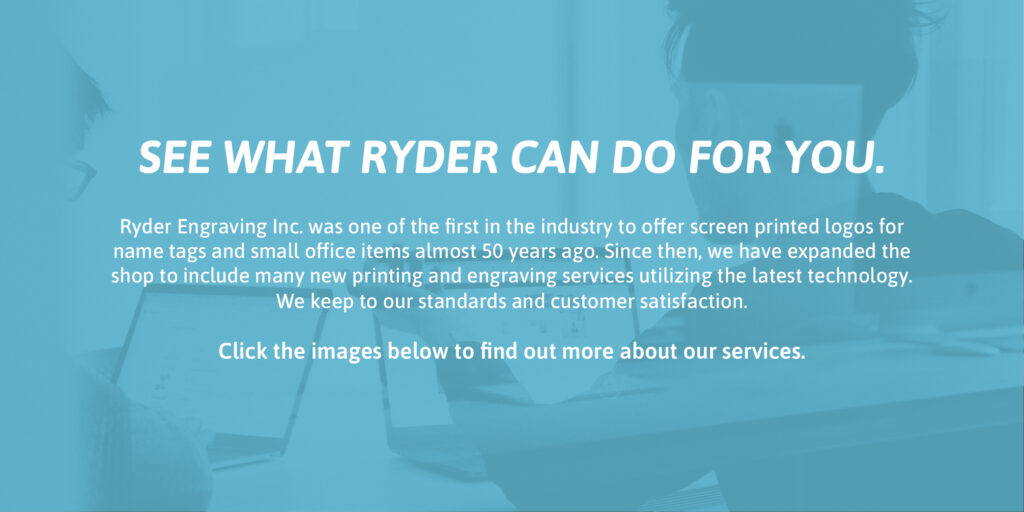 Ryder Engraving Services