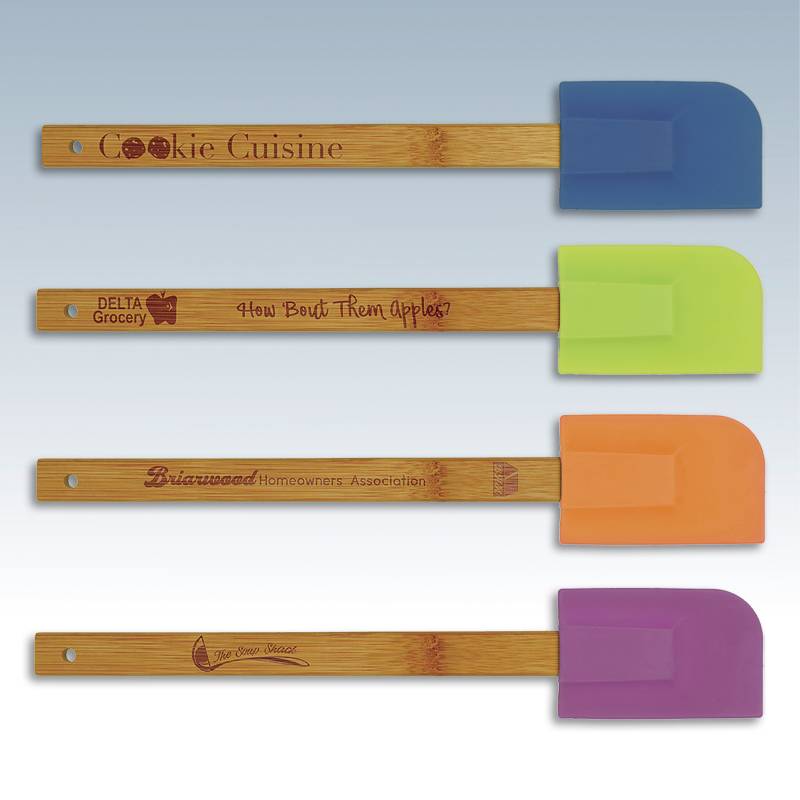 Silicone Spatula with Bamboo Handle – Ryder Engraving
