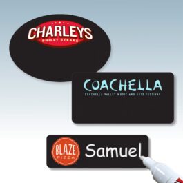 Chalkboard Printed Blank Badges