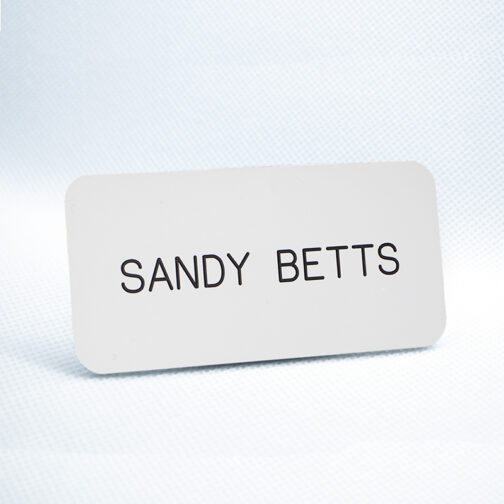 Plastic Engraved Only Name Tags (No Logo with Names) - Image 5