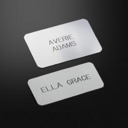 Plastic Engraved Only Name Tags (No Logo with Names)