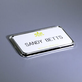 Framed Printed and Engraved Name Tags