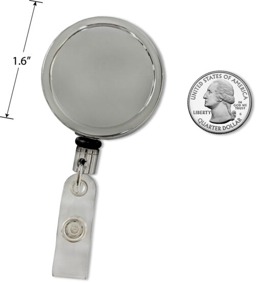 Jumbo Metal Chrome Custom Badge Reel - Image 2