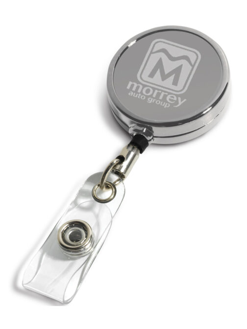 Large Metal Chrome Custom Badge Reel - Image 3