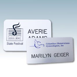 Plastic Printed and Engraved Name Tags