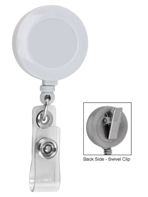 Round Badge Reel with Swivel Belt Clip - Image 3