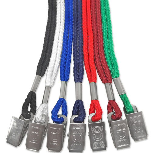 Round Lanyard w/ Bulldog Clip