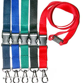 Heavy-Duty Lanyard w/ Safety Breakaway & Release Buckle