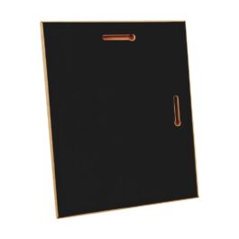 Black with Gold Leatherette Plaque