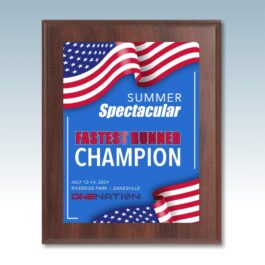 Printed Cherry Finish Plaque