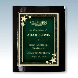 Engraved Eclipse Black Piano Finish Plaque