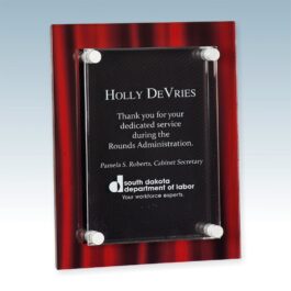 Floating Red Velvet Art Plaque