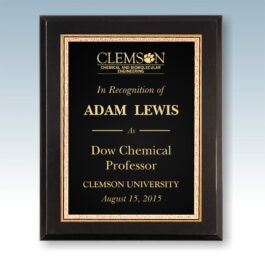 Engraved High Gloss Solid Black Finish Plaque