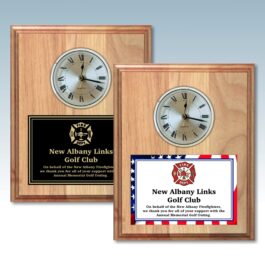 Printed Solid Alder Plaque Clock