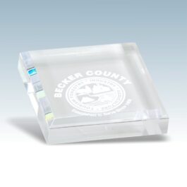 Clear Acrylic Paperweight