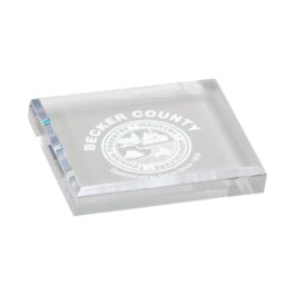 Clear Acrylic Paperweight