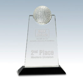 Crystal Golf Tablet Award