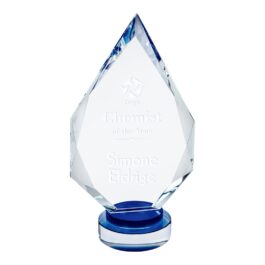 Diamond Facet Pedestal Crystal Award