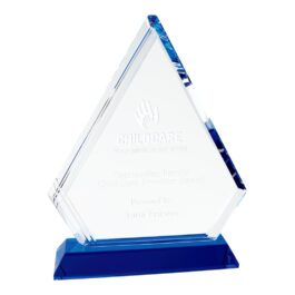 Linear Accent Arrowhead Crystal Award