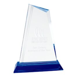 Linear Accent Ridge Crystal Award