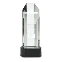 Octagon Pillar Crystal Award