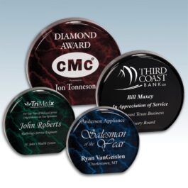 Round Painted Acrylic