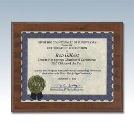 Slide-In Certificate Plaques