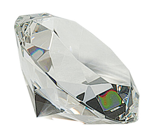 Crystal Diamond Paperweight - Image 2