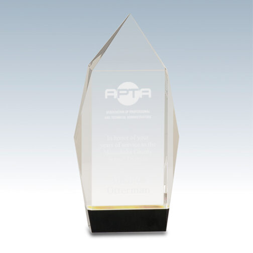 Crystal Facet Rectangle Award