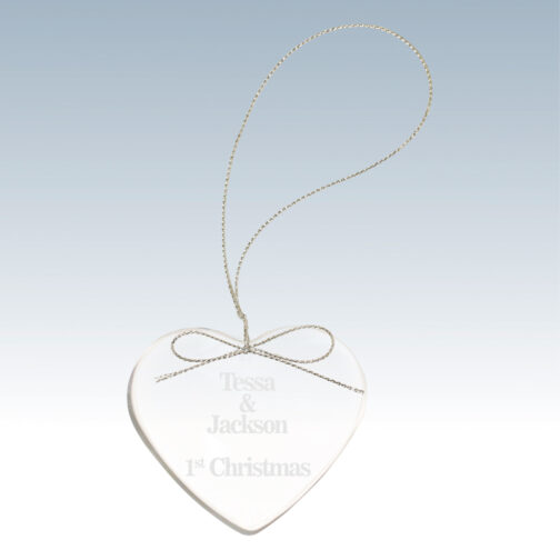 Crystal Heart Ornament