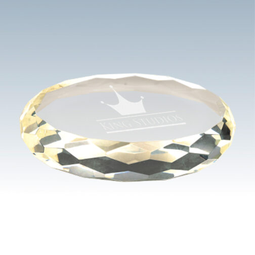 Crystal Round Paperweight - Image 2