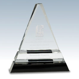 Crystal Triangle Accent Award