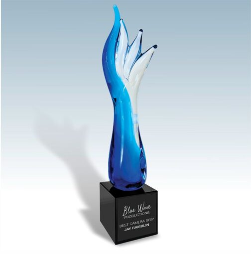 Diving Mermaid Art Glass Award