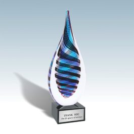 Galactic Teardrop Art Glass Award