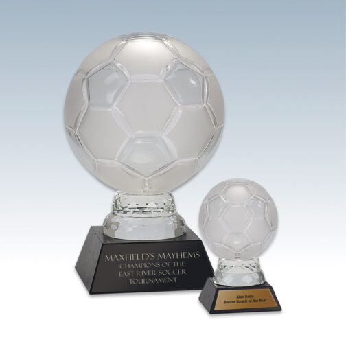 Glass Soccer Ball Award