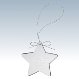 Glass Star Ornament