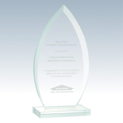 Jade Oval Glass Award