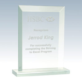 Jade Rectangle Glass Award