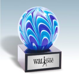 Peacock Marble Art Glass Award