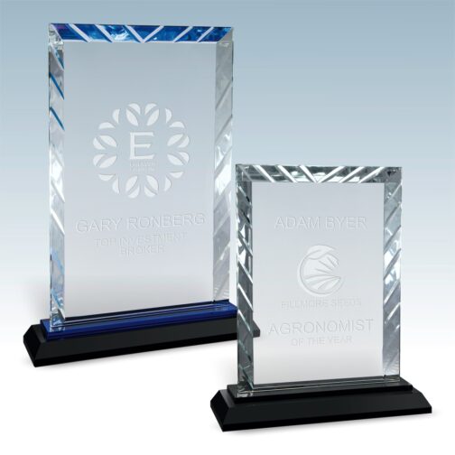 Rectangle Accent Glass Award