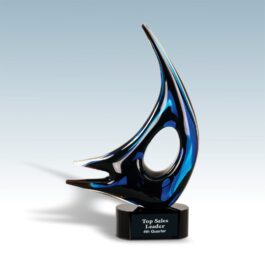 Resplendent Fish Art Glass Award