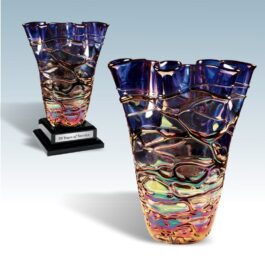 Subaquatic Wave Vase Art Glass Award