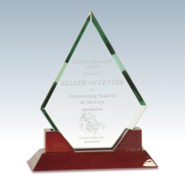 Rosewood Diamond Jade Glass Award