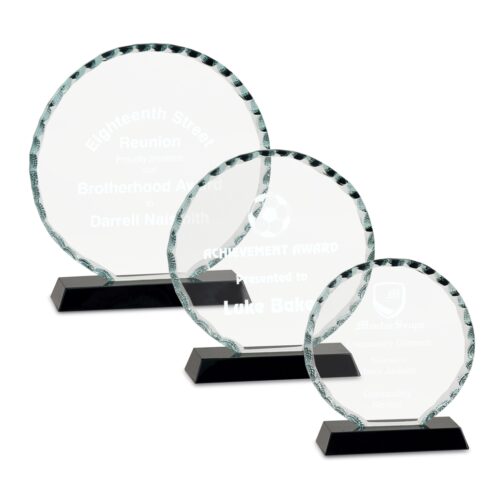 Round Facet Glass Award - Image 2