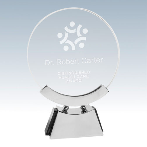 Round Voyager Glass Award