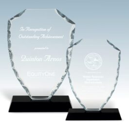 Shield Facet Glass Award