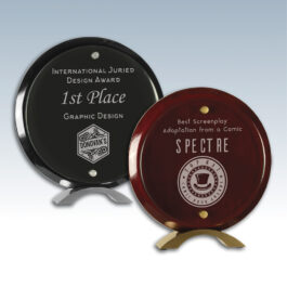 Stand-Off Round Glass Award